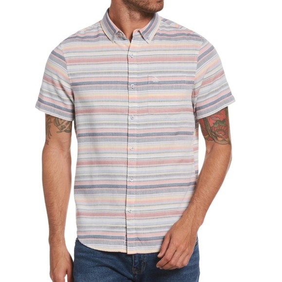 New ORIGINAL PENGUIN Heritage Slim Fit Button Down Shirt. XXL - Picture 1 of 6